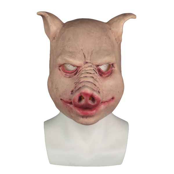 Langlebige Maske, lustige Terror-Maskerade-Schwein-Masken, Latex, Halloween-Party-Zubehör, Requisiten