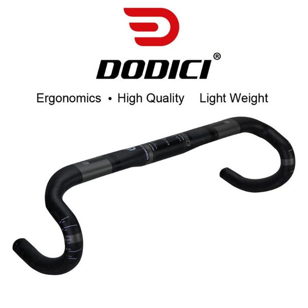 Componenti del manubrio della bici Dodici 380mm 400mm 420mm 440mm Fibra di carbonio piena opaca 31,8mm Manubrio da strada Ultralight Bent Bar Bicicletta Ciclismo