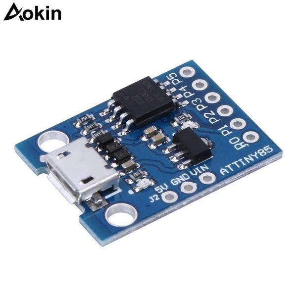 

integrated circuits blue black tiny85 digispark kickstarter micro development board attiny85 module for arduino iic i2c usb 5v mini