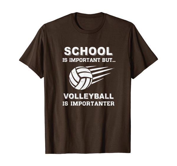 

School Important Volleyball Is Importanter Gift T-Shirt, Mainly pictures