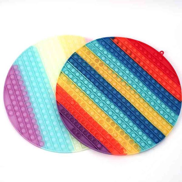 

early education decompression toy mental arithmetic interactive rainbow color deskgame large silicone round 400 rat killing pioneer