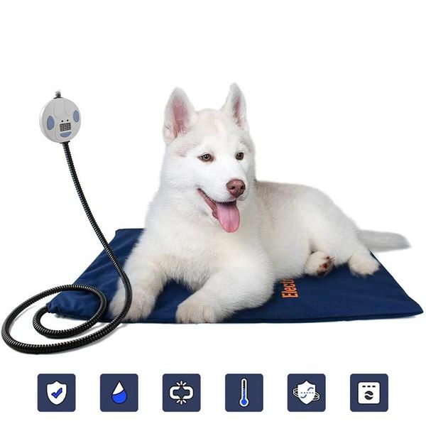 

kennels & pens electric pet heating pad dogs cats indoor warming mat washable dog heated waterproof bed adjustable temperature