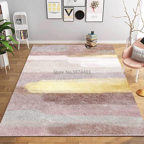 

carpets 200*300cm fashion modern minimalist abstract ins color watercolor painting living room bedroom bedside mat customization