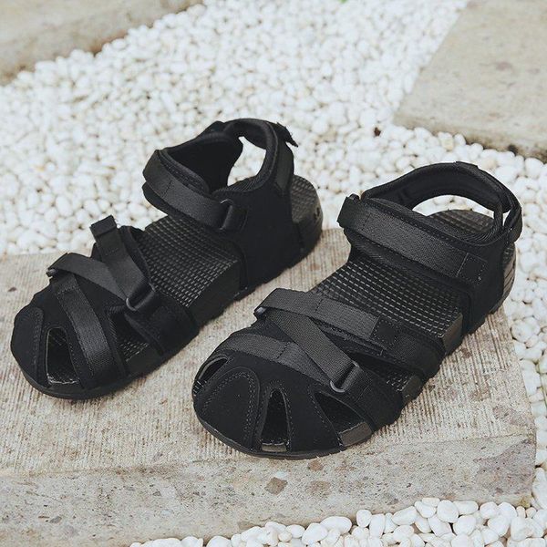 

sandals women summer fashion women's 2021 solid color all-match comfortable casual platform shoes shallow, Black