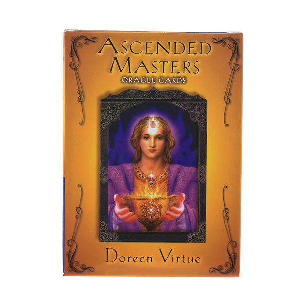 

44pcs full english ascended masters oracles cards version playing tarot board game games individual