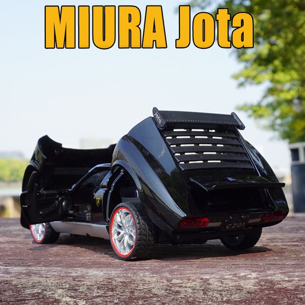 

new 132 miura jota car alloy sports car model diecast sound super racing lifting tail car wheel for children gifts