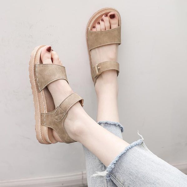 

dress shoes woman women's summer sandals flat female flip flop casual beach ladies roman sandalia feminina fashion, Black