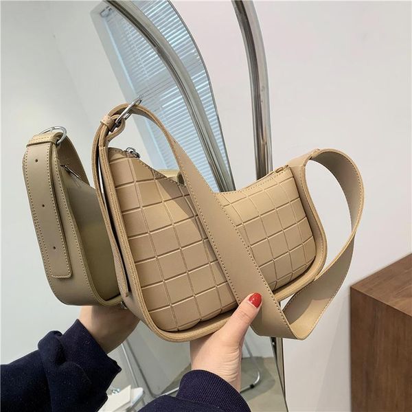 

underarm chocolate indentation shoulder bags for women pu leather handbags designer brands messenge bagr duffel