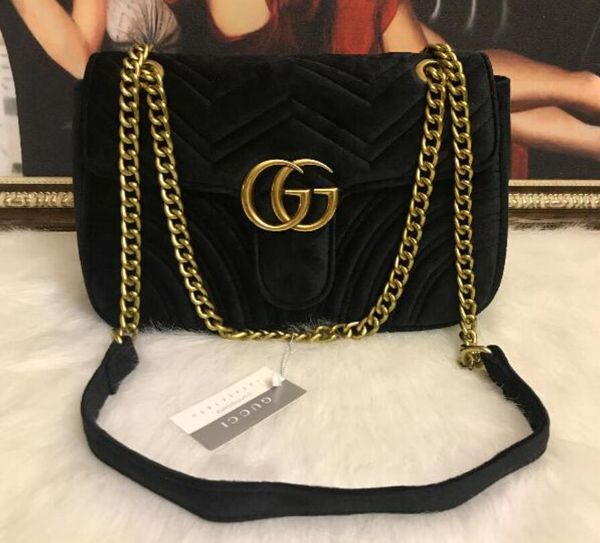 

fashion shoulders bags women suede velvet chain crossbody bag handbags purse female womenbag gglvlouisvittonysl&#133