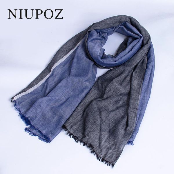 

scarves 2021 design winter women cotton scarf men striped casual long warm soft ring shawl neckcheif m264, Blue;gray