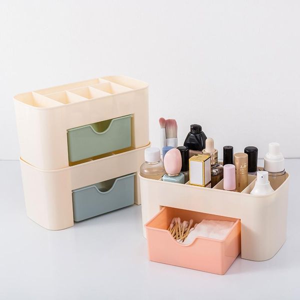 

storage boxes & bins plastic makeup box bathroom cosmetic deskjewelry sundries table container
