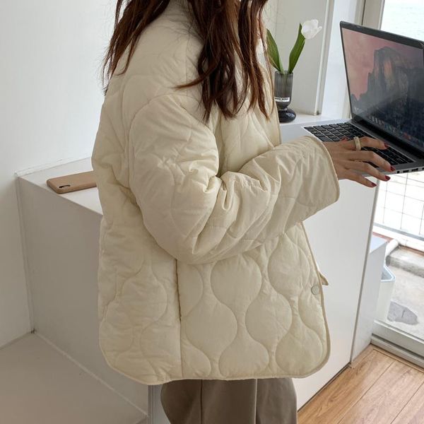 

women's down & parkas 2021 elegant o-neck thicken velvet women coats autumn winter ladies outwear two-side wear full sleeve female, Black