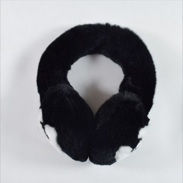 

winter earmuffs female rabbit velvet earmuffs classic brand ear muffs fashion warm warm plush earmuffs, Blue;gray