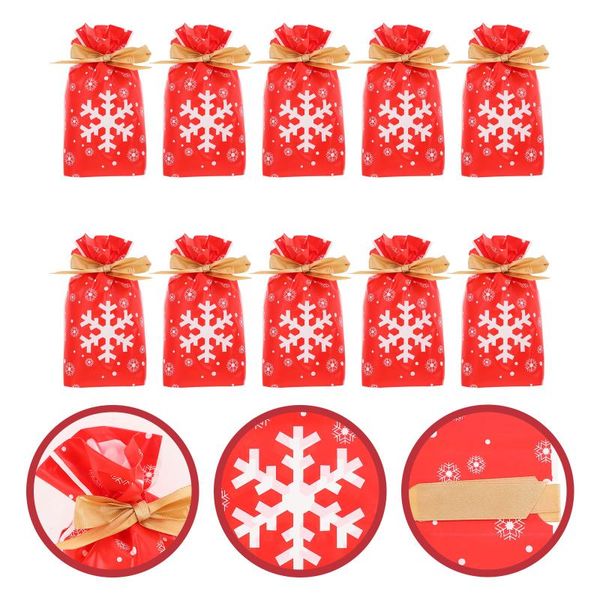 

gift wrap 10pcs festive xmas drawstring bag candy return pouch