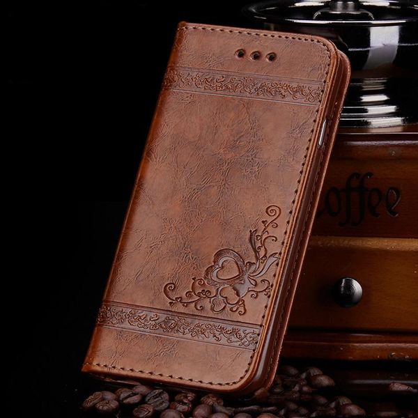 Tikitaka Blumendruck Leder Flip Case für S8 S9 plus Note8 9 Weiche TPU Wallet Galaxy S7 Note7 Kante 6 Abdeckung Mobiltelefonfälle