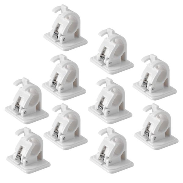 

shower curtains 10pcs household curtain rod holders punch-supports