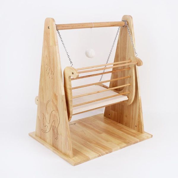 

cat swing pendant type hammock hanging bed summer solid wood nest fashion feature ornaments pet supplies box 72.5cm c315 beds & furniture1