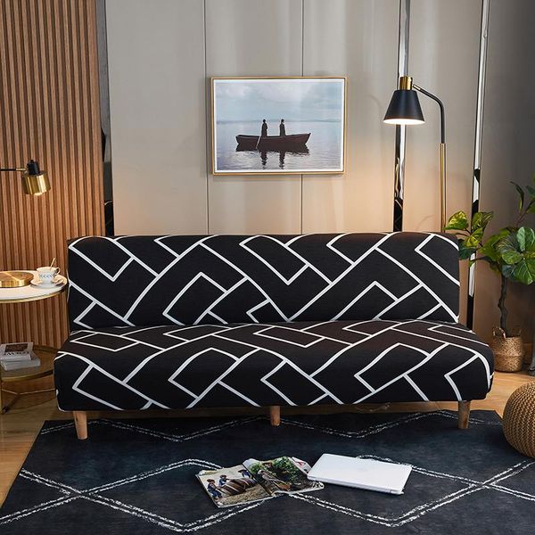 

chair covers style printed sofa bed cover without armrest elastic armless washable modern for home el party