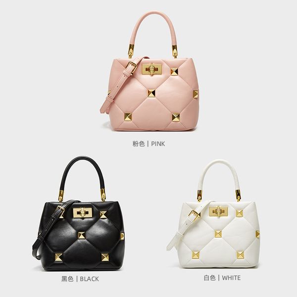 

outlet outlet thai fashion french kitten bag women's advanced single shoulder messenger bag rivet portable luxuryss designerss yw