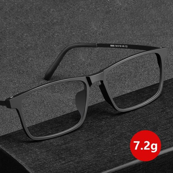 

fashion sunglasses frames plastic titanium eyeglasses frame men square myopia prescription optical glasses transparent lenses eyewear access, Black