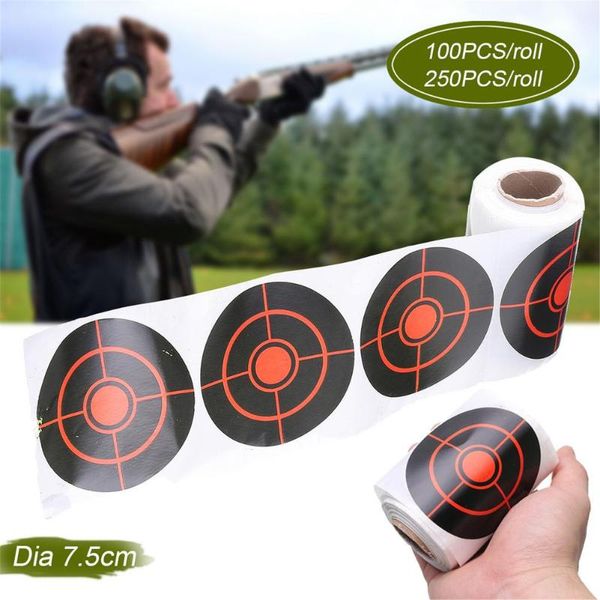 

window stickers 100/250 pcs splatter target for pneumatics reactive archery bow 7.5cm outdoor supplies shoot