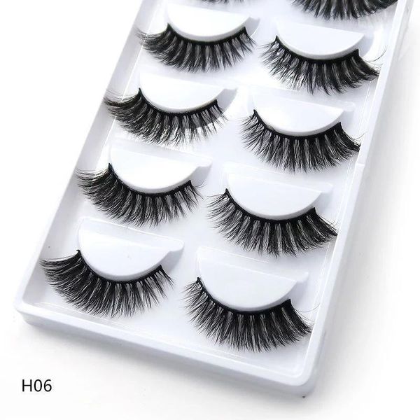 

pairs natural false eyelashes fake lashes long makeup one box 3d mink eyelash extension for beauty h061