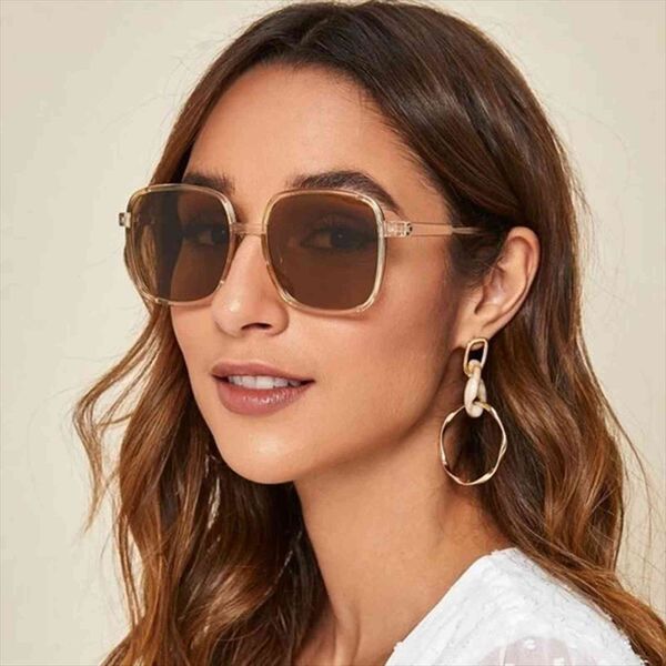 

Square Sunglasses Women Black Oversized Retro Vintage Big Sun Glasses Shades For Zonnebril Dames, White;black