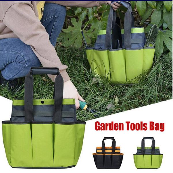 

practical multi pockets yard gardening tool storage holder eco-friendly handbag tote sundries organizer garden tools bags