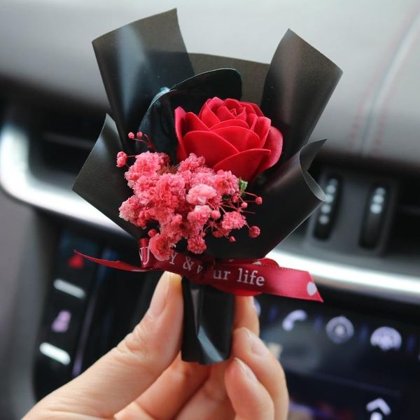 

car air freshener outlet perfume decoration creative immortal dried bouquet small fresh conditioning mouth fragrance clip