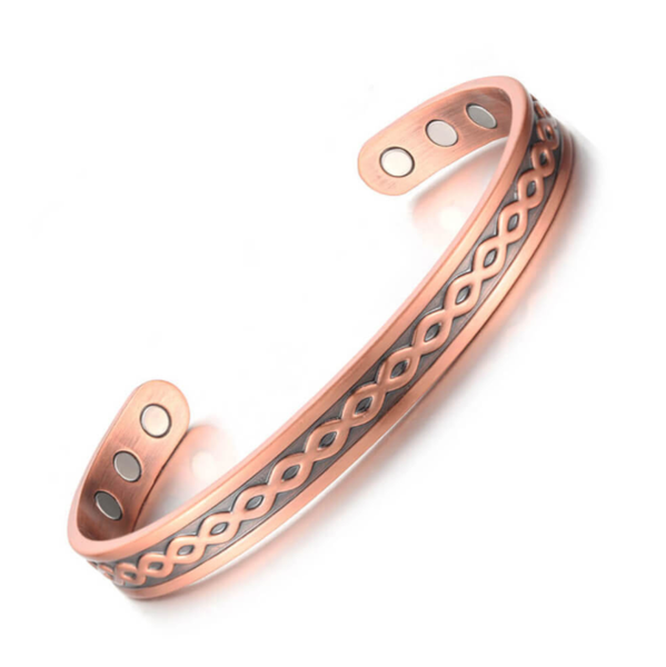

bangle fashion retro trend magnetic energy therapy bracelet men's blood circulation to promote all-match jewelry gifts, Black