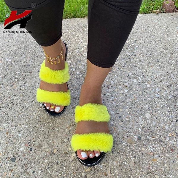 

comfortable handmade women spring and autumn slippers fashion leopard outdoor plush plus size, Black