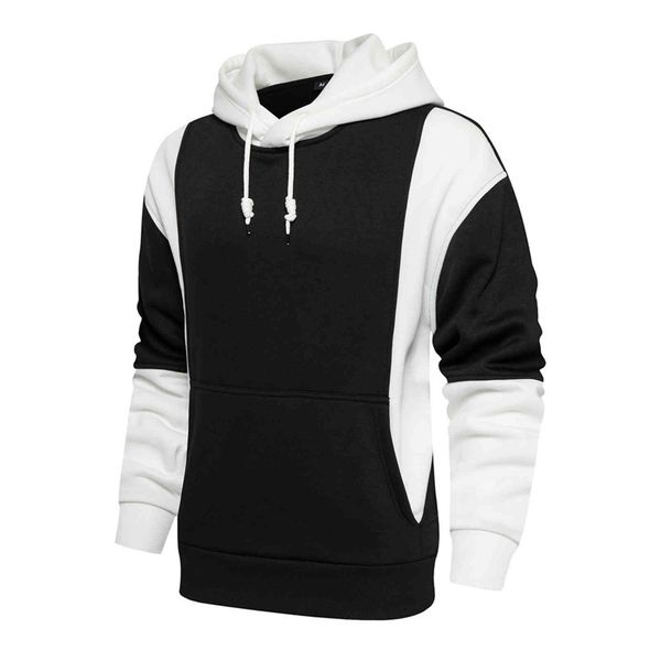 

2021 hoodie polar loose street warm men's fashion autumn and winter clothing, Black