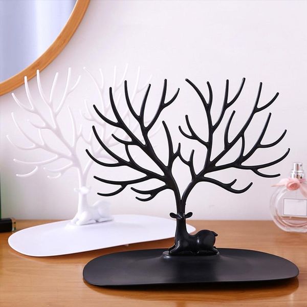 

fine little deer earrings necklace ring jewelry pendant bracelet display stand tray tree storage racks organizer decor hooks & rails