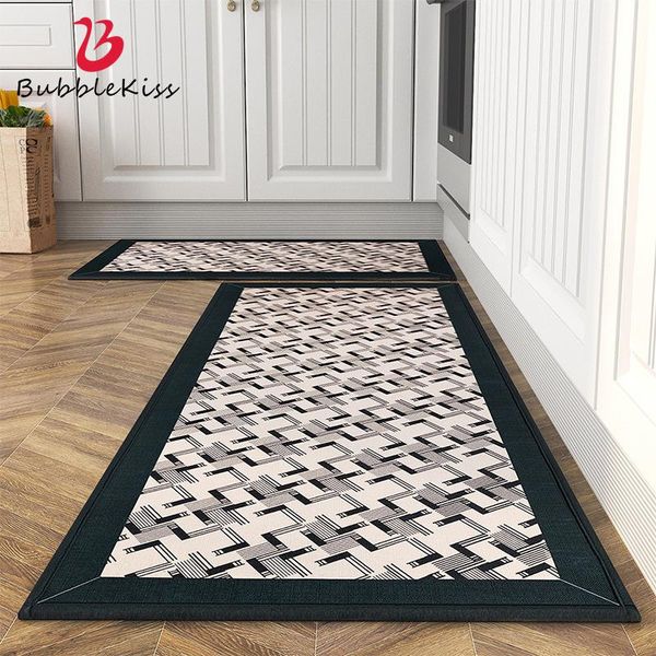

carpets bubble kiss linen geometric kitchen mats durable oil-absorbing breathable bathroom floor mat simplicity home decor entrance rugs