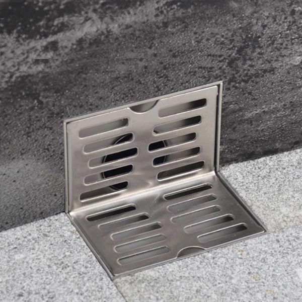 

other bath & toilet supplies wall side floor drain filter bathroom solid residue isolation l shape same-layer stainless steel anti odor non