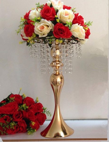 

acrylic crystal pillar flower centerpiece stands for table decoration party