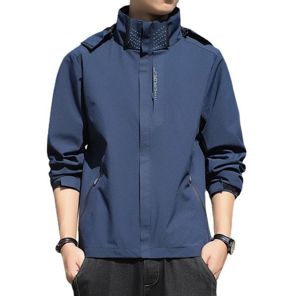 Giacche da uomo 2021Giappone e Corea del Sud Coppia Stormsuit Autunno Sottile Outdoor Giacca con cappuccio Mountai Eering Uomo Cappotto Bomber Giacche da uomo M-5xl