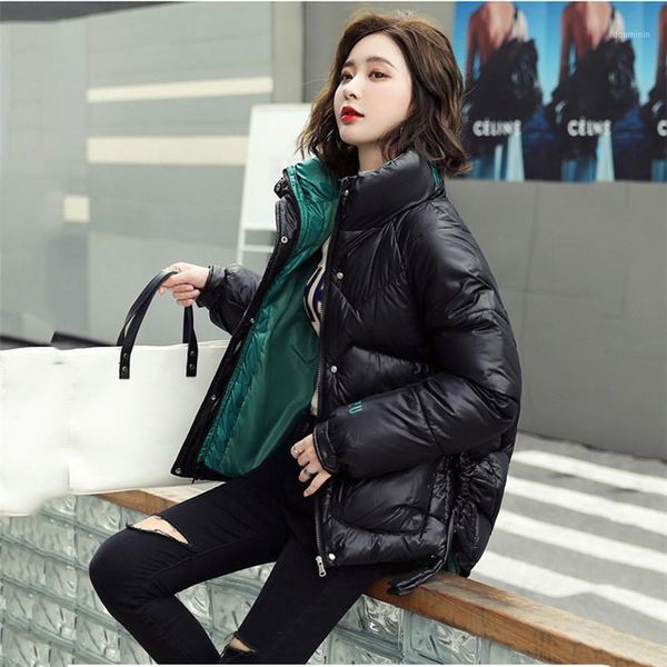 

women's down & parkas fashion short jacket 2021 autumn winter cotton-padded jackets loose korean style coats m663, Black