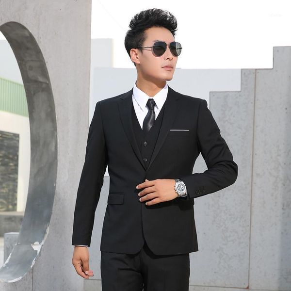 

men suits slim business formal casual classic suit wedding groom party prom single breasted color black gray navy blue men's & blazers, White;black
