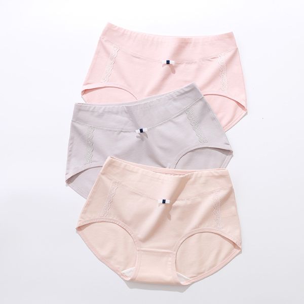 

cotton girl middle waist breathable large comfortable, Black;pink