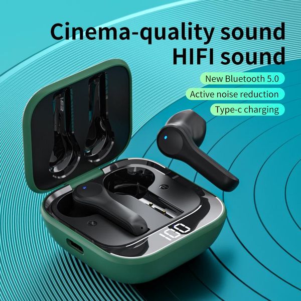 

wireless sports headphones tws bluetooth 5.0 earphones touch control waterproof earbuds with mic hd stereo music headset