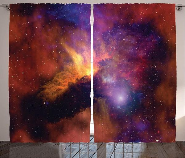 

curtain & drapes outer space curtains stars and nebula gas dust cloud celestial solar galaxy system living room bedroom window