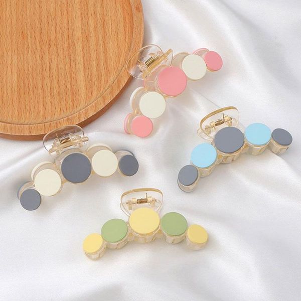 

hair clips cute candy color temperament large clip matching hairpin
