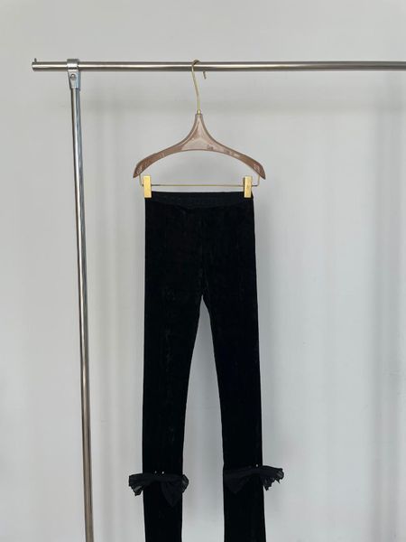 

women's pants & capris the 2021 bowknot plush trousers 0818, Black;white