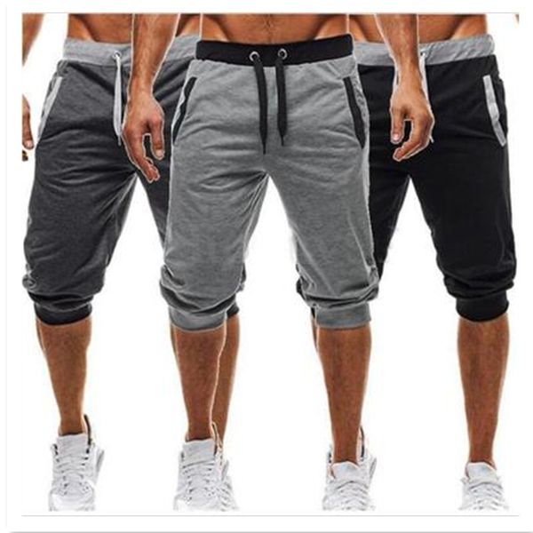 

mens baggy jogger shorts fashion trend casual slim harem soft 3/4 trousers men clothing sweatpants summer comfy male short pants m-3xl, White;black