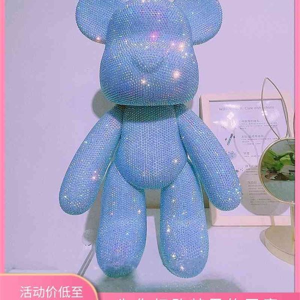 

stick diamond bear manual diy stick violent material bag 55cm medium 34cm doll valentine's day gift