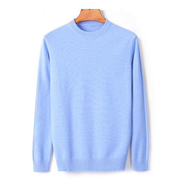 

men's sweaters 10 color thick round neck sweater 2021 autumn and winter leisure high-quality coat brand, White;black