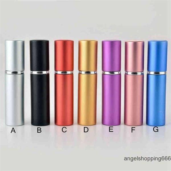 

5ml perfume bottle aluminium anodized compact perfume atomizer fragrance glass scent-bottle travel refillable makeup spray bottl 1