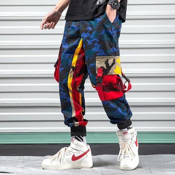 

fashion loose harem dancing clothing women pants male jogger trousers sweatpants high street hip hop casual camouflage men, Black