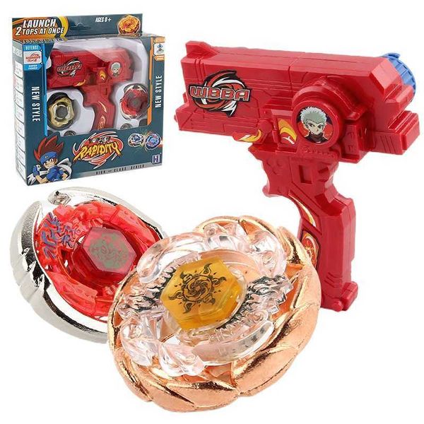 Trottola Beyblade Burst Sparking Beyblade Trottola Gun Set Maniglia Launcher Alloy Assembly X0528